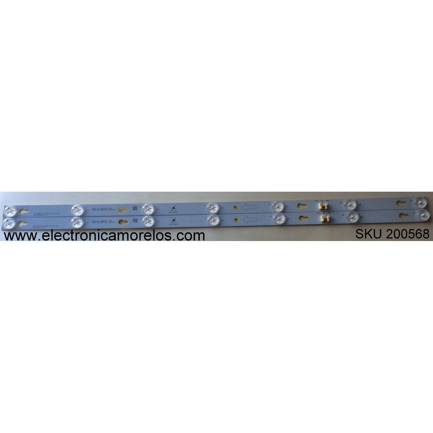 KIT DE LED PARA TV TCL / LVW320CS0T E273 / T0T_32D2700_2X7_3030C_7S1P BI-LENS / YHA-4C-LB320T-YHL / 300615-KA7XFS-02148 / MODELO 32S3750TLAA